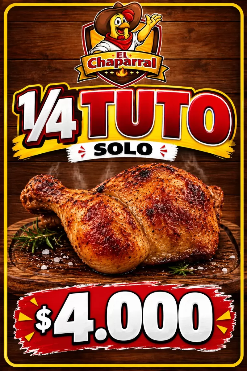 1/4 DE POLLO